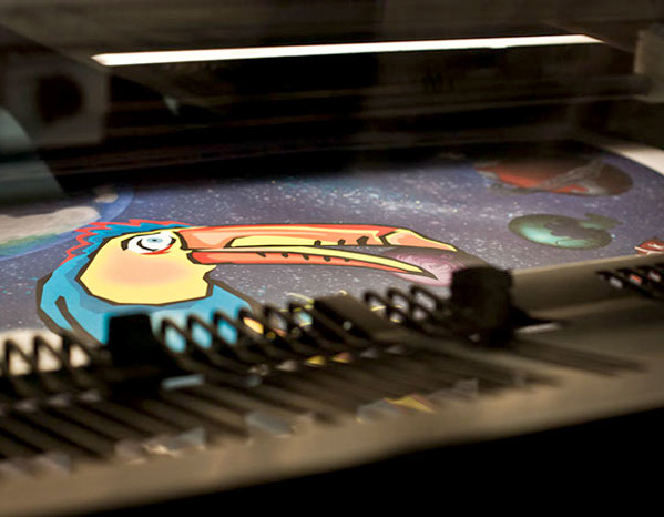 Druckbogen Logo Universum