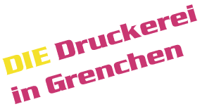 Druckerei Schriftzug